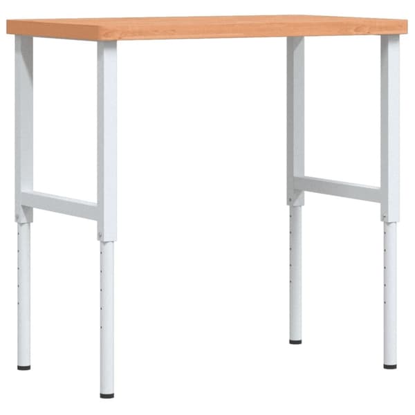 vidaXL Arbeidsbenk 100x60x(73-99,5) cm heltre bøk rektangulær