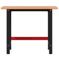 Miniatyrbilde 5 av 11: vidaXL Arbeidsbenk 100x60x81,5 cm heltre bøk rektangulær