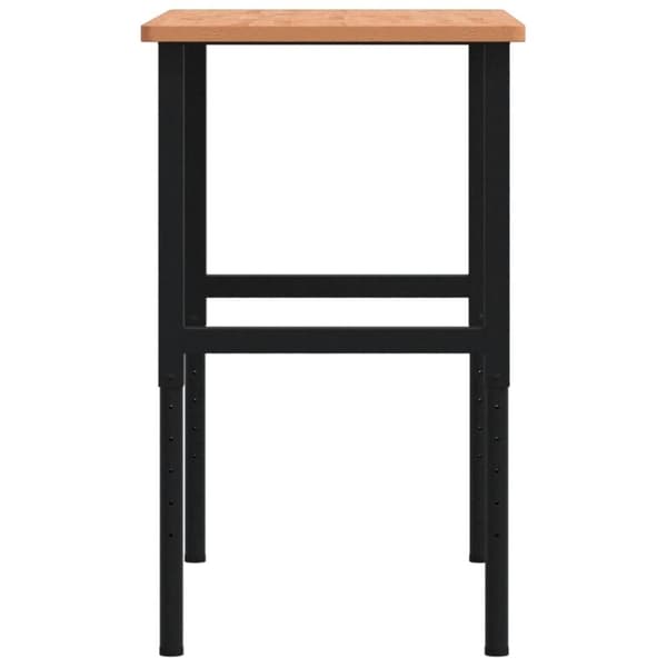 vidaXL Arbeidsbenk 100x60x(71,5-98) cm heltre bøk rektangulær