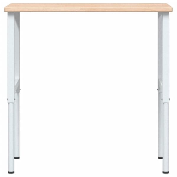 vidaXL Arbetsbänk 100x60x(71,5-98) cm massiv ek rektangulär