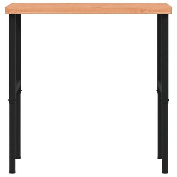 vidaXL arbejdsbænk 100x60x(73-99,5) cm massivt bøgetræ rektangulær