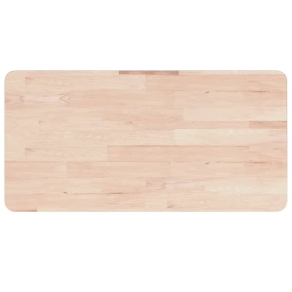 vidaXL Työpenkki 100x60x(73-99,5) cm täysi tammi suorakaide