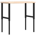 Pikkukuva 1 / 11: vidaXL Työpenkki 100x60x(73-99,5) cm täysi tammi suorakaide