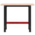 Miniatyrbilde 5 av 11: vidaXL Arbeidsbenk 100x60x81,5 cm heltre bøk rektangulær
