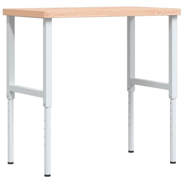 vidaXL Arbeidsbenk 100x60x(73-99,5)cm heltre bøk rektangulær