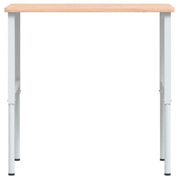 vidaXL arbejdsbænk 100x60x(71,5-98) cm massivt bøgetræ rektangulær
