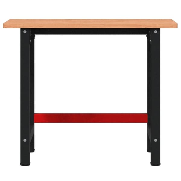 vidaXL arbejdsbænk 100x60x81,5 cm massivt bøgetræ rektangulær