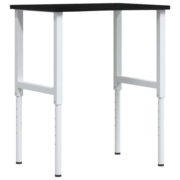 vidaXL Arbetsbänk mörkbrun 80x60x(71,5-98) cm massiv ek