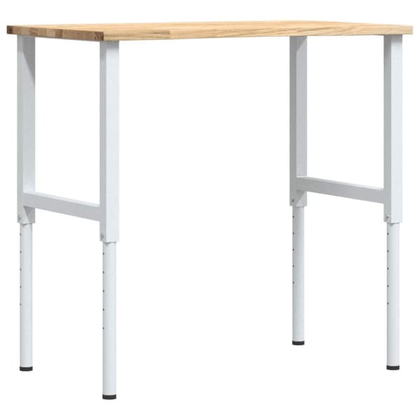 vidaXL Arbeidsbenk 100x60x(71,5-98) cm heltre eik