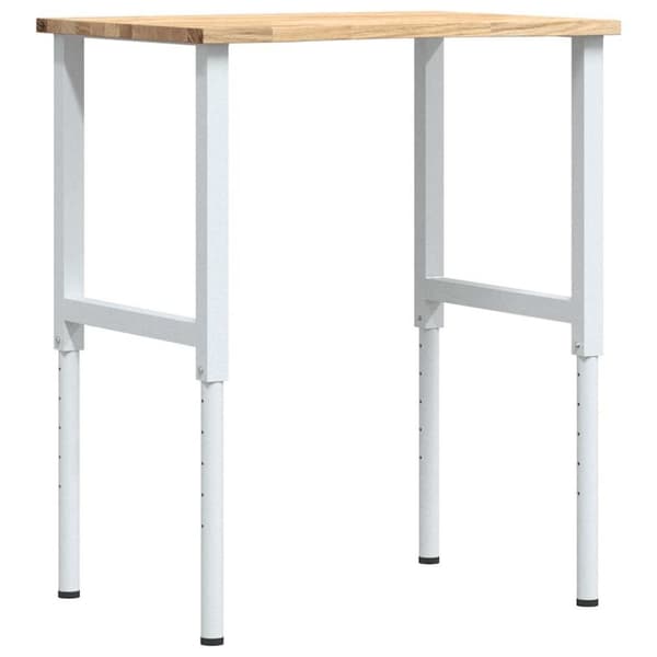 vidaXL Arbeidsbenk 80x60x(71,5-98) cm heltre eik
