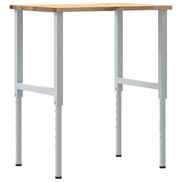 vidaXL Arbeidsbenk 80x60x(71,5-98) cm heltre eik