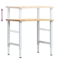 Miniatyrbilde 10 av 11: vidaXL Arbeidsbenk 80x60x(71,5-98) cm heltre eik
