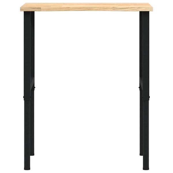 vidaXL Arbetsbänk 80x60x(71,5-98) cm massiv ek