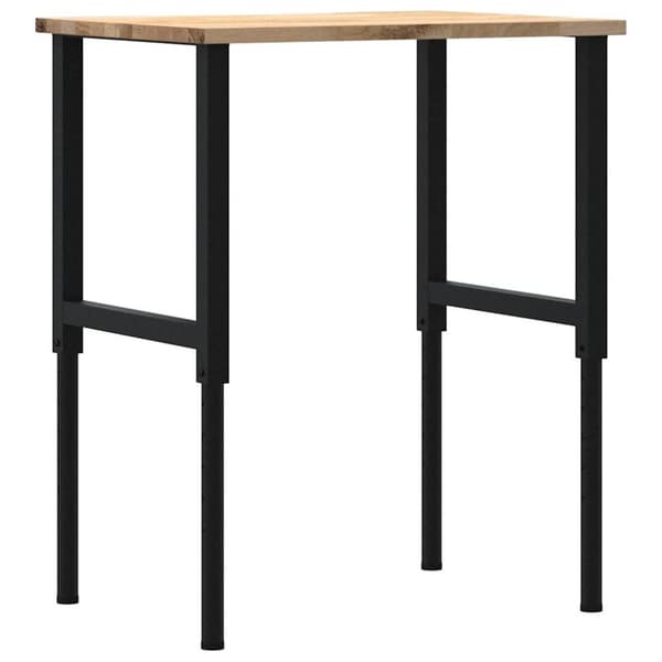 vidaXL Arbetsbänk 80x60x(71,5-98) cm massiv ek