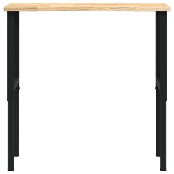 vidaXL Arbetsbänk 100x60x(71,5-98) cm massiv ek