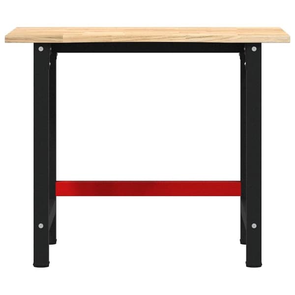 vidaXL Arbetsbänk 100x60x81,5 cm massiv ek