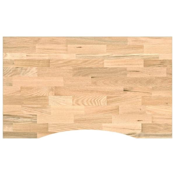 vidaXL Arbetsbänk 100x60x81,5 cm massiv ek