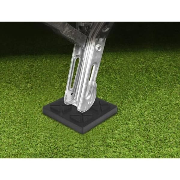 Bottenplatta för stödbockar - Paket om 4 - CALIMA - Svart - Plast - 22,5 x 16,5 x 2,2 cm