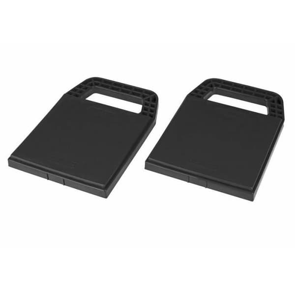 Bottenplatta för stödbockar - Paket om 4 - CALIMA - Svart - Plast - 22,5 x 16,5 x 2,2 cm