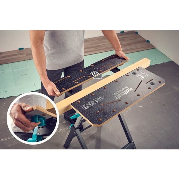 Spännbänk och maskinstöd - wolfcraft - Master 750 ERGO - Höjdjusterbar - 6871000
