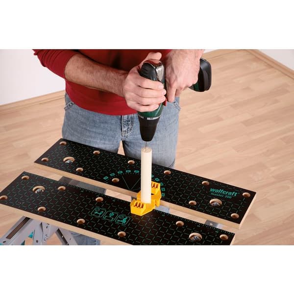 Master 200 - Fällbar arbetsbänk - wolfcraft - Spännbord - Justerbar skiva - 6177000