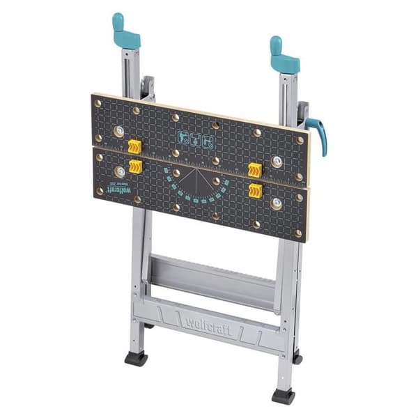 Master 200 - Fällbar arbetsbänk - wolfcraft - Spännbord - Justerbar skiva - 6177000
