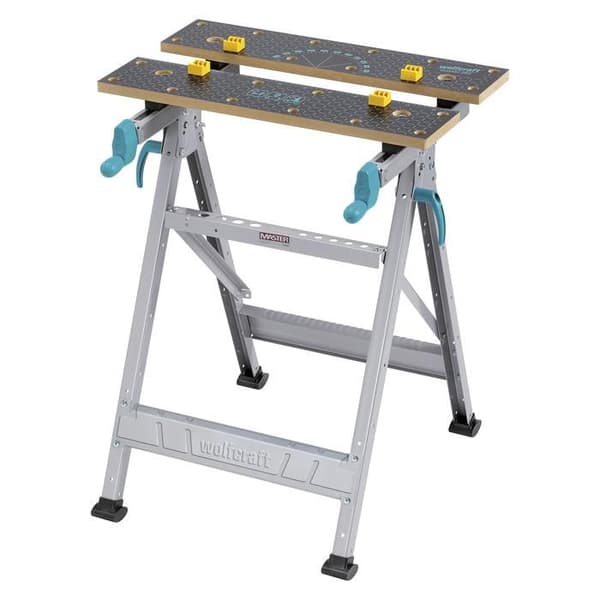 Master 200 - Fällbar arbetsbänk - wolfcraft - Spännbord - Justerbar skiva - 6177000