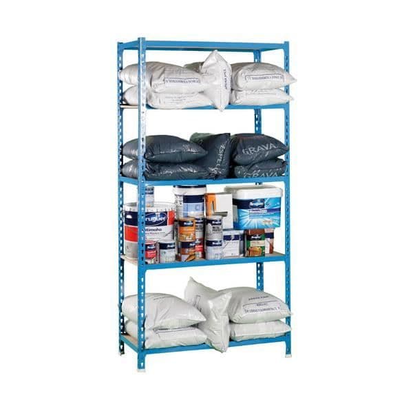 Metallhylla 'Kit Maderclick 5/500' Blå 2000x1000x500 mm