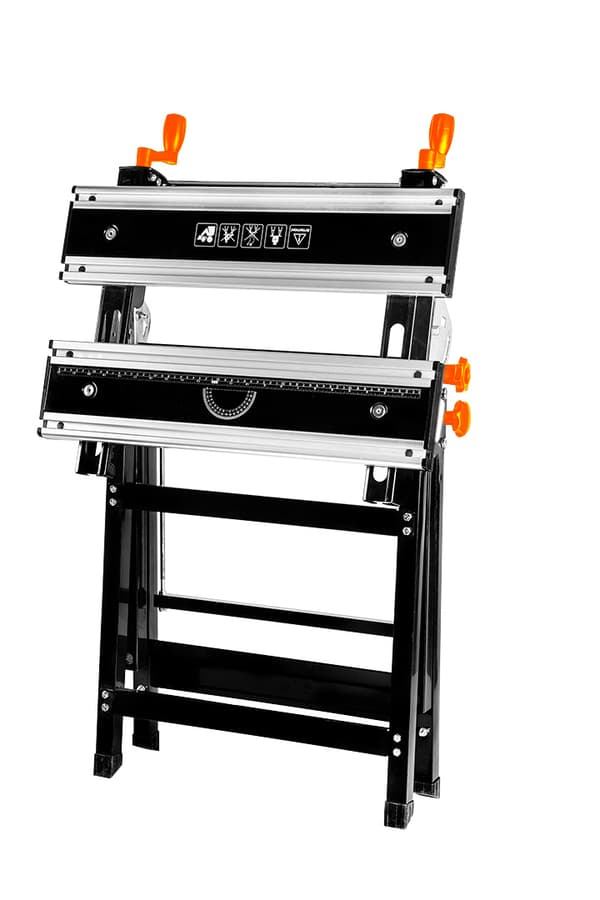 Justerbart alu arbejdsbord 60 x 58 x 77-107 cm