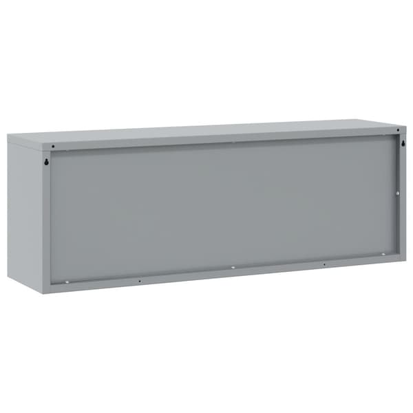 vidaXL Værktøjsskab Grå, Rød Koldvalset stål 100 x 25 x 35 cm