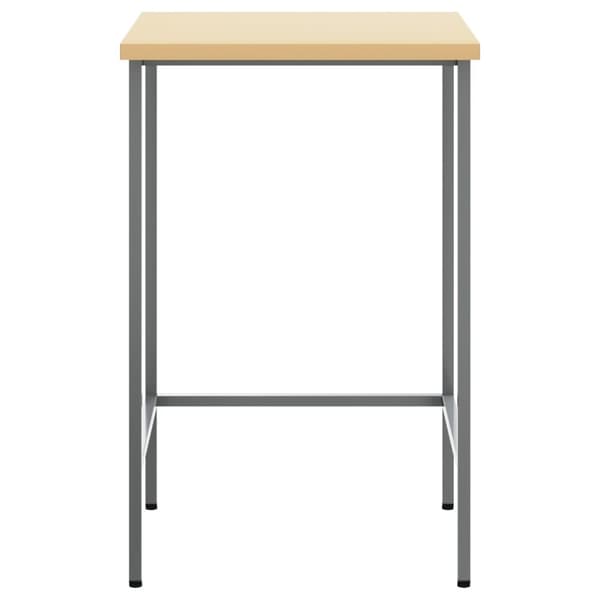 vidaXL Työpöytä Harmaa 55x55x85 cm Teräs ja Tekninen puu