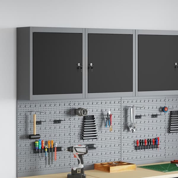 vidaXL Værktøjsskuffe Grå, Sort Koldvalset stål 50 x 20 x 55 cm