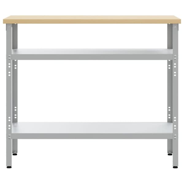 vidaXL Arbeidsbord i Grå, 100x55x85 cm, Laget av Stål og Konstruert Tre