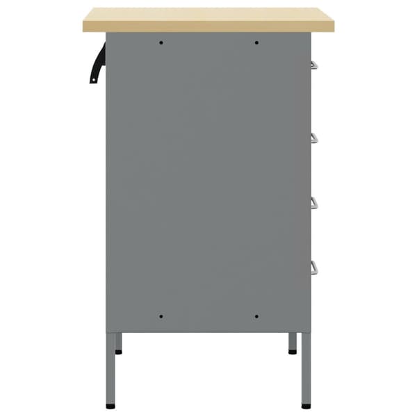 vidaXL Arbeidsbord Svart 50x55x85 cm Stål