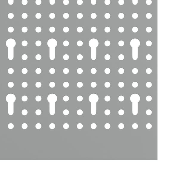 vidaXL Pegboards - 3-pakning med 15 tilbehør, Grå, 150 x 60 cm, Stål