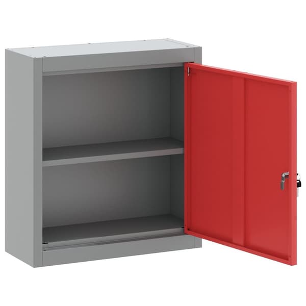vidaXL Työkalukaappi Seinään Kiinnitettävä Punainen 50x20x55 cm Teräs