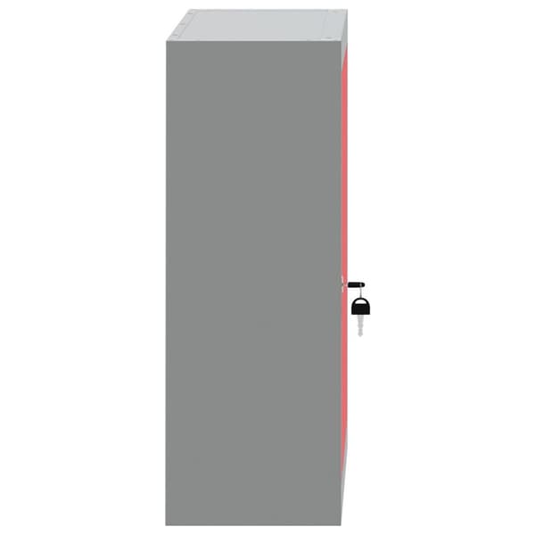 vidaXL Työkalukaappi Seinään Kiinnitettävä Punainen 50x20x55 cm Teräs