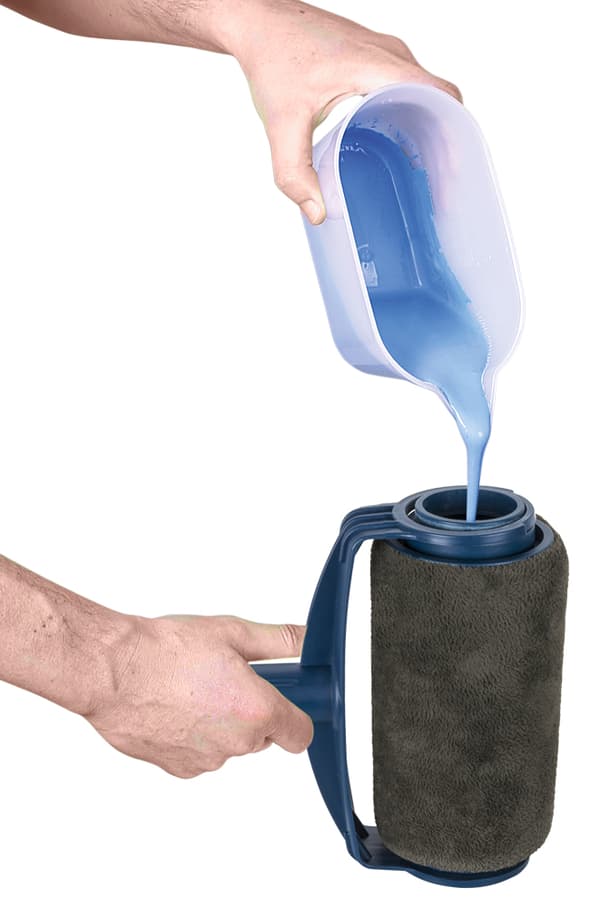 Droppfria färgrullar - Profi-set med färgbehållare 900 + 300 ml