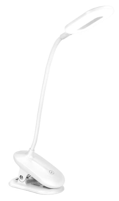 Uppladdningsbar LED-lampa med klämma