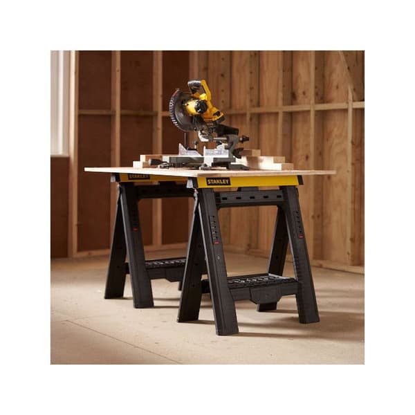 Set med 2 stycken teleskopiska hopfällbara bockar - STANLEY - STST1-70559
