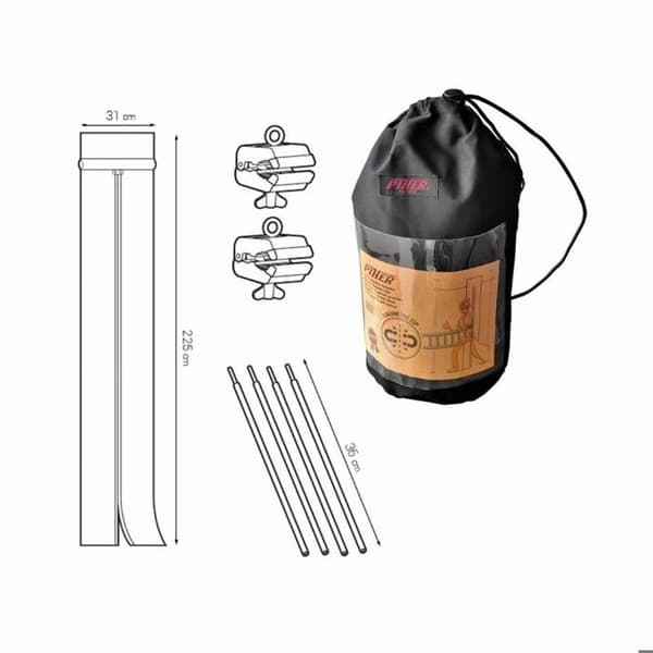 Antidamm magnetisk dörrsats för byggarbetsplats Specialrenovering - PIHER - 34110 - Stål - Brun