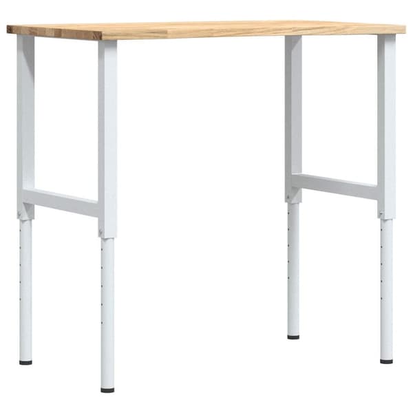 Arbetsbänk 100x60x(71,5-98) cm massiv ek