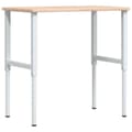 Miniatyrbild 2 av 2: Arbetsbänk 100x60x(71,5-98) cm massiv ek rektangulär