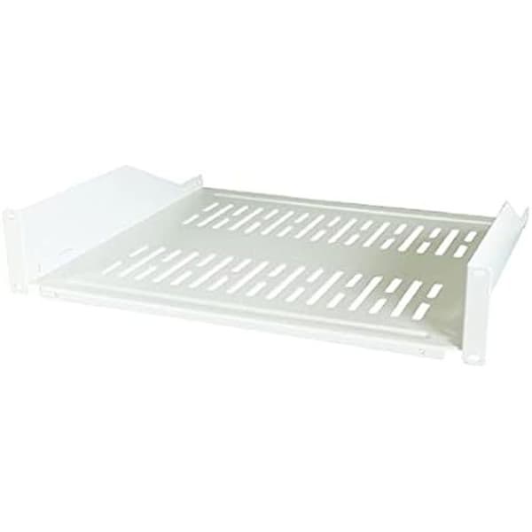 Hylla 19" - EFB-ELEKTRONIK - Modell 2HE - Max belastning 22 kg - Djup 400 mm - Färg Grå