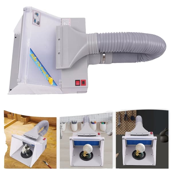 30W Målningssprayarbänk, 1200 Lumen LED-belysning, Bärbar design,EU