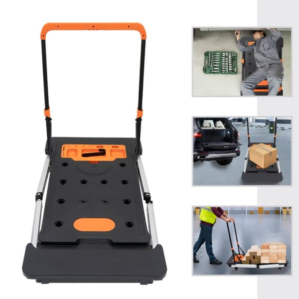 7-i-1 Multifunktionell Arbetsplattform, Justerbar Höjd 52-78 cm, 250 kg Lastkapacitet,128cm