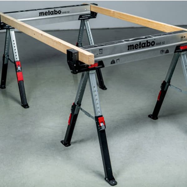 Fällbar stöd - METABO - MAB 82 - Stål - Pack av 2 - 590 kg kapacitet
