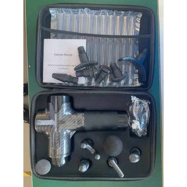 Kraftig Massagepistol Pro med 16 hoveder og taske