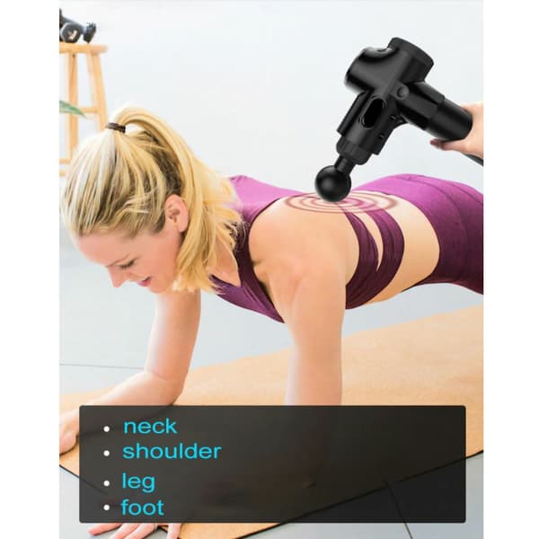 Kraftig Massagepistol Pro med 16 hoveder og taske