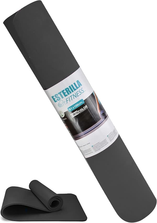 FITNESS SVART träningsmatta 61X188CM